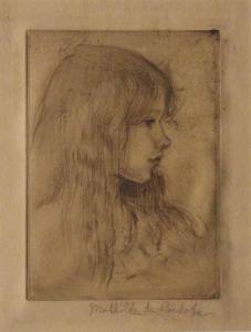 DE CORDOBA MATHILDE 1875-1942,YOUNG GIRL IN PROFILE,Freeman US 2008-06-20