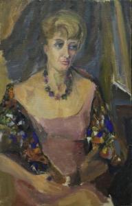 DE CROUX Ingo 1912-1997,Portrait de femme,Rieunier FR 2015-07-07