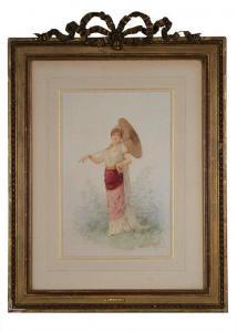 de CUVILLON Louis Robert 1848-1931,A Persian Belle,Neal Auction Company US 2019-11-24