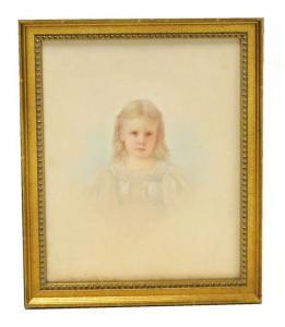 de CUVILLON Louis Robert 1848-1931,Portrait of a young girl,1895,Winter Associates US 2017-02-13