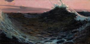 De DODGE William Leftwich 1867-1935,Surf Under Red Skies,1906-1920,Bonhams GB 2022-05-26
