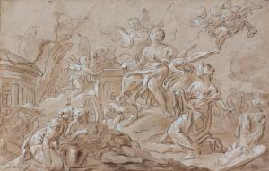de DOMINICI Antonio,Vénus sur son char entourée de ses suivantes,Baron Ribeyre & Associés 2013-04-12