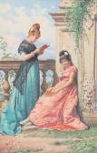 de DOMINICIS Achille 1851-1917,dama in giardino,Wannenes Art Auctions IT 2006-11-28