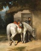 de DREUX Alfred 1810-1860,Reître et son cheval devant une m,Artcurial | Briest - Poulain - F. Tajan 2010-12-13