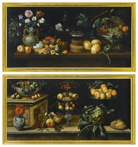 DE ESPINOSA Juan 1628-1659,STILL LIFE WITH FRUIT, SWEETS, FLOWERS AND A WINEC,Sotheby's 2013-12-04