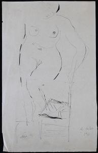 de FELICE Aurelio 1915-1996,Nudo di donna,1941,Casa d'Aste Arcadia IT 2022-03-08