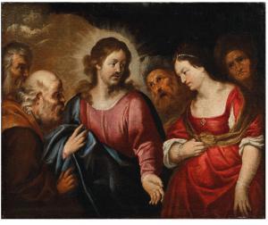 de FERRARI Orazio 1605-1657,Christ and the Adulteress,Palais Dorotheum AT 2023-06-21