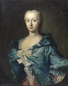 DE FONTAINE Louis,PORTRAIT DE MADAME ADRIENNE LECOUVREUR, ACTRIC,1725,Versailles Enchères 2013-04-14