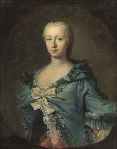 DE FONTAINE Louis,Portrait of Adrienne Lecouvreur,1724,Christie's GB 2007-10-31