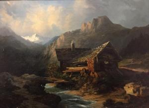 de FONTENAY Alexis 1815-1892,Chalet en montagne,Millon & Associés FR 2019-07-05
