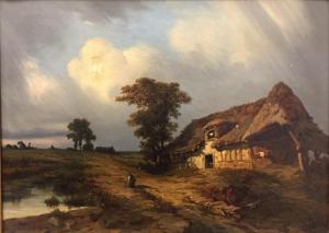 de FONTENAY Alexis 1815-1892,Paysage à la chaumière,Millon & Associés FR 2019-07-05