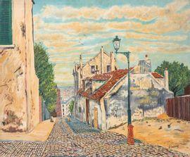 de FONTENAY SAINT AFFRIQUE André 1913-1983,Paysage de Montmartre ( maison de ,Boisgirard - Antonini 2021-02-25