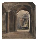 de FORBIN Auguste, comte 1777-1841,Intérieur de palais,1819,Millon & Associés FR 2019-03-28