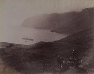 DE FOREST FREDRICKS Charles 1823-1894,Groupe d'hommes sur une île de l'archipel J,Kapandji Morhange 2013-11-14