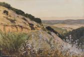 DE FOREST III LOCKWOOD 1896-1949,Wildflowers landscape,1922,John Moran Auctioneers US 2019-11-03
