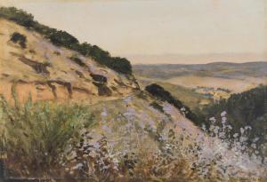 DE FOREST III LOCKWOOD 1896-1949,Wildflowers landscape,1922,John Moran Auctioneers US 2019-11-03