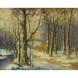 De Forest Parsons Antoniette 1861-1941,FOREST ROAD IN WINTER,Waddington's CA 2021-03-25