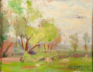 De Forrest Schook f 1872-1942,Summer Landscape,Jackson's US 2013-04-06