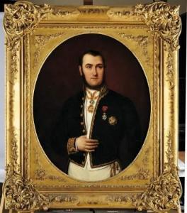 DE FOURMONT Cornaly 1803-1853,Portrait de César Paul Félix Boyer,Osenat FR 2010-03-28