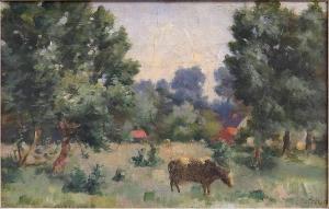 DE FREYN charles 1851-1929,Landscape with Cows,Susanin's US 2016-09-24