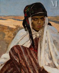 DE GASTYNE Marc 1889-1982,Femme fille de Boghari,1921,Millon & Associés FR 2024-12-16