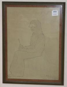 de Gaury Gerald,seated figure holding a rosewater sprinkler,1938,Gorringes GB 2018-08-13