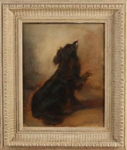 De GEMPT Bernhard 1826-1879,Playing dog,Twents Veilinghuis NL 2022-01-06