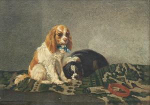 De GEMPT Bernhard 1826-1879,Two Spaniels,1857,Bonhams GB 2023-11-08