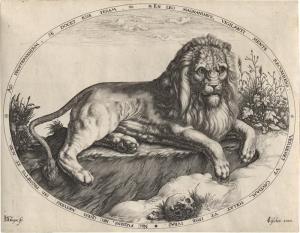 De GHEYN Jacob II 1565-1629,Der große Löwe,1590,Galerie Bassenge DE 2022-06-01