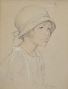 de GLEHN Jane Erin Emmet 1873-1961,portrait of a young girl,1926,Nadeau US 2019-07-20