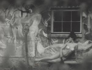 DE GORDON Lisle,Figure Study with Frescos at Courtyard, Clifton Pu,1970,Leonard Joel 2020-11-18