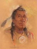 De GRANDMAISON Nicholas 1892-1978,THE BLOOD INDIAN (KAINAI PORTRAIT),Hodgins CA 2022-02-28