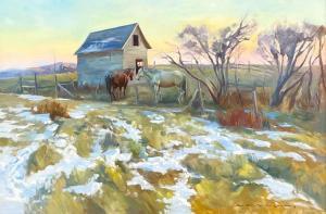 DE GRANDMAISON Oreste Nicholas 1932-1985,October Snow,Lando Art Auction CA 2023-10-15