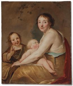 de GREBBER Pieter Fransz. 1600-1653,A mother and two infants,Christie's GB 2023-10-10