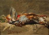 de GREEF Jean Baptiste 1852-1894,Nature morte aux oiseaux,1878,Brussels Art Auction BE 2019-10-08