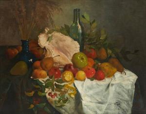 DE GREEF Jean 1784-1837,Composition aux fruits,Horta BE 2015-01-12