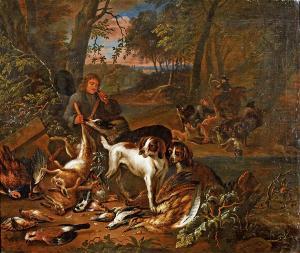 DE GRIEFF ADRIAN 1657-1715,Chiens et chasseurs,Etienne de Baecque FR 2014-11-17