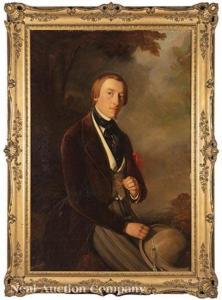 de GRONCKEL Vital 1820-1890,Portrait of a Gentleman,1866,Neal Auction Company US 2020-11-22