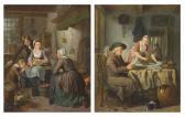 DE GROOT Adriaan Martin,An old woman frying pancakes in a kitchen, with a ,Christie's 2020-12-17