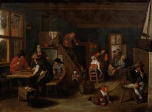 de GROOT Jan 1650-1726,A tavern interior,1679,Bonhams GB 2014-10-29