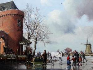 DE GROOTE A. 1892-1947,A Dutch frozen winter landscape,Bellmans Fine Art Auctioneers GB 2019-03-30