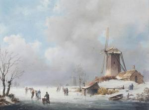 DE GROOTE A. 1892-1947,A Dutch winter landscape with skaters,Rosebery's GB 2022-03-22