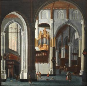 de GRUYTER Jacob,Interior of Groote Kerke, Rotterdam,1651,Bonhams GB 2018-04-25