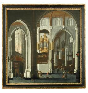 de GRUYTER Jacob,The Interior of the Groote Kerke, Rotterdam,1651,Cheffins GB 2017-11-29