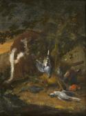 de GRYEFF Adriaen 1657-1715,Chien gardant le gibier devant un paysage,Europ Auction FR 2013-04-24