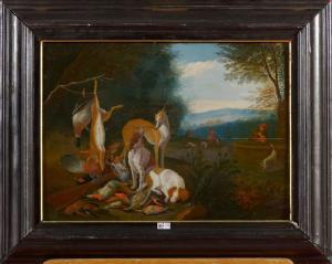 de GRYEFF Adriaen 1657-1715,Le retour de la chasse,VanDerKindere BE 2015-10-13