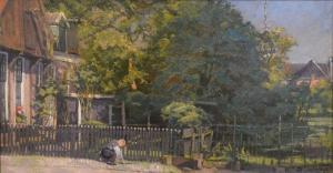 De Grys,A Figure Before A House With Trees In The Background,Jacobs & Hunt GB 2018-11-02