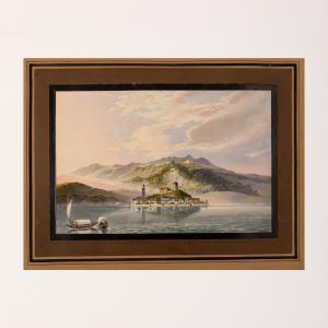 de GUBERNATIS Giovanni Battista 1774-1837,Isola di San Giuliano del Lago,1831,Wannenes Art Auctions 2023-03-14