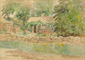 De HAAS Alice Preble 1859-1920,House with Stone Fence,Rachel Davis US 2021-05-08