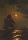 De HAAS Maurits Frederik H. 1832-1895,Moonlight Sailing,1876,Christie's GB 2005-03-03
